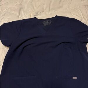 Figs Navy Technical Collection Scrub Top